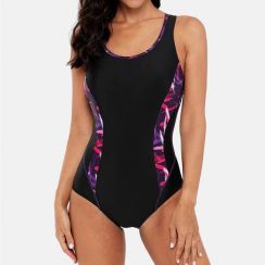 4Pcs Womens Colorblock One piece Swimsuit