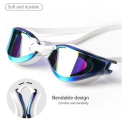 6 Prs Colorful Advanced High Definition Swim Goggles For Adult