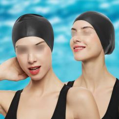 15 Pcs Long Hair Waterproof Silicone Swimming Cap